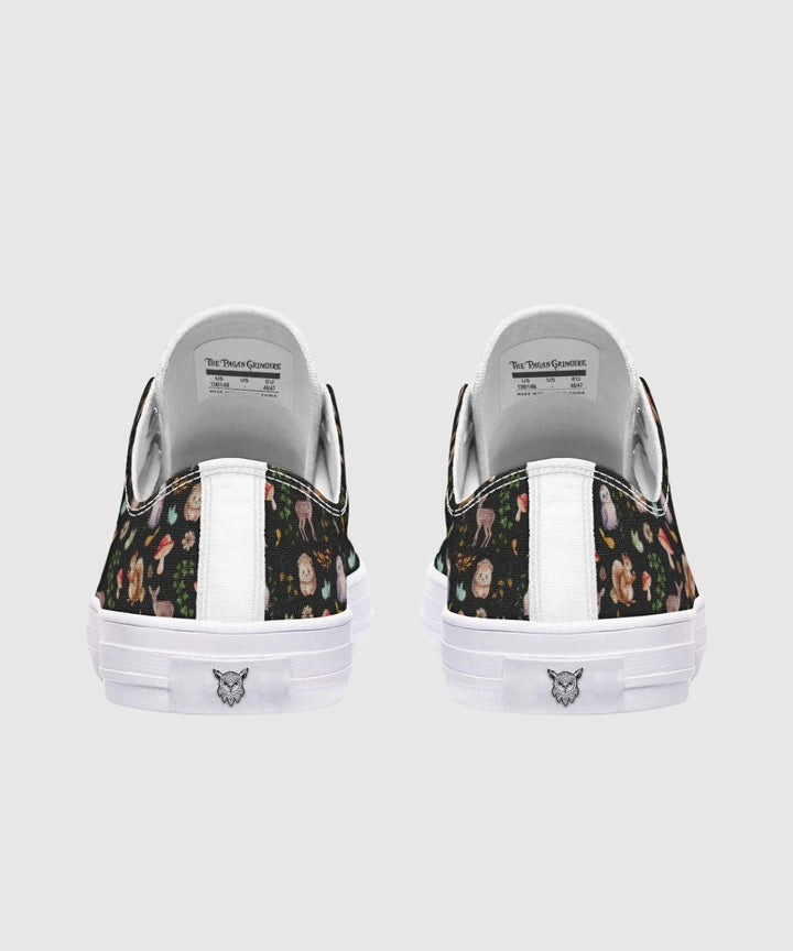 Fall Forest Friends Low Tops - The Pagan Grimoire