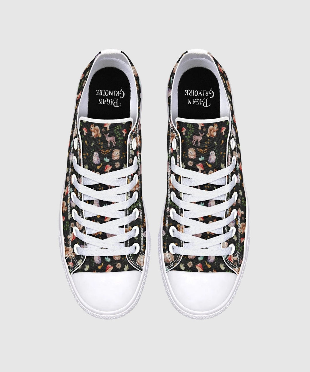 Fall Forest Friends Low Tops - The Pagan Grimoire