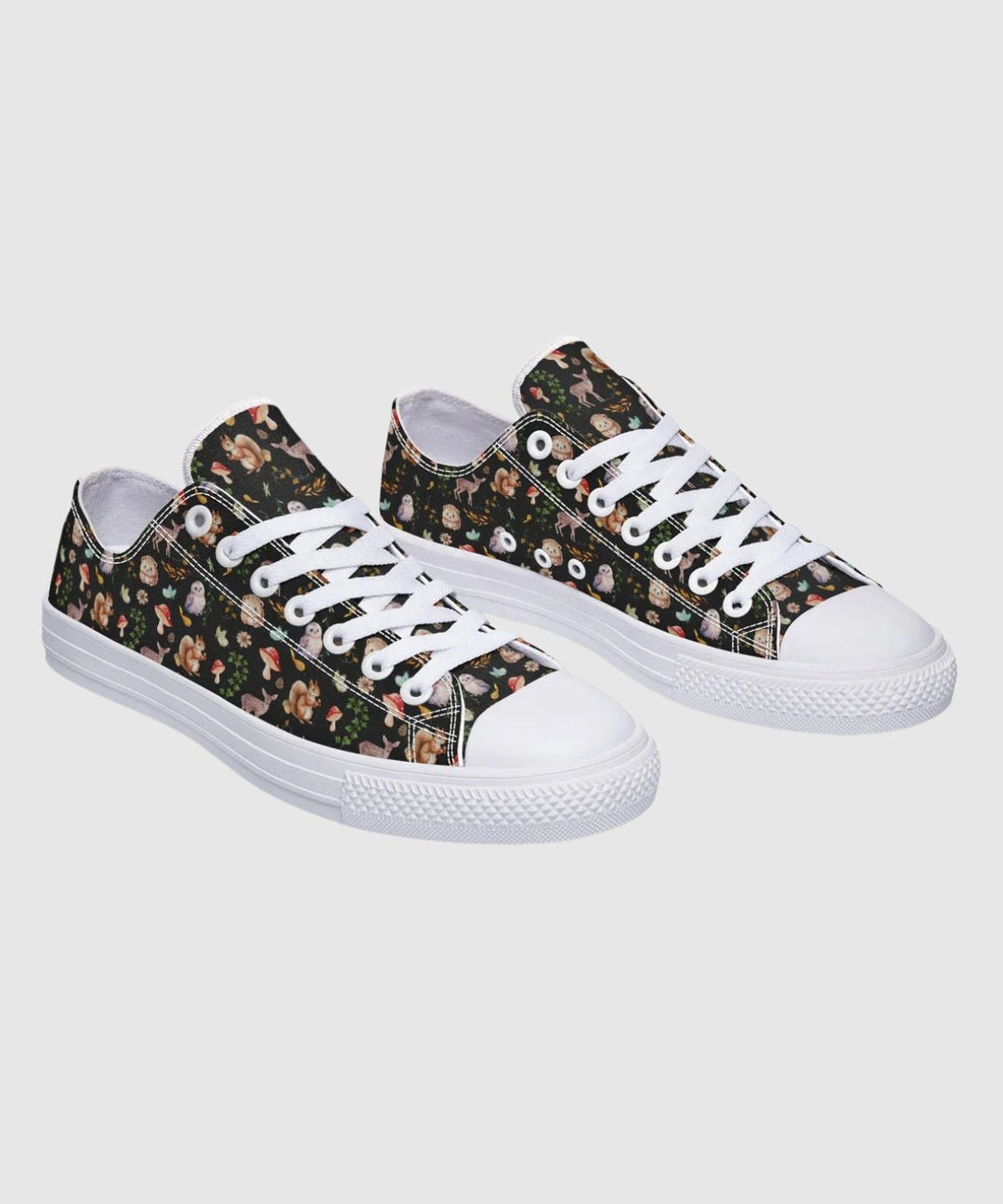 Fall Forest Friends Low Tops - The Pagan Grimoire