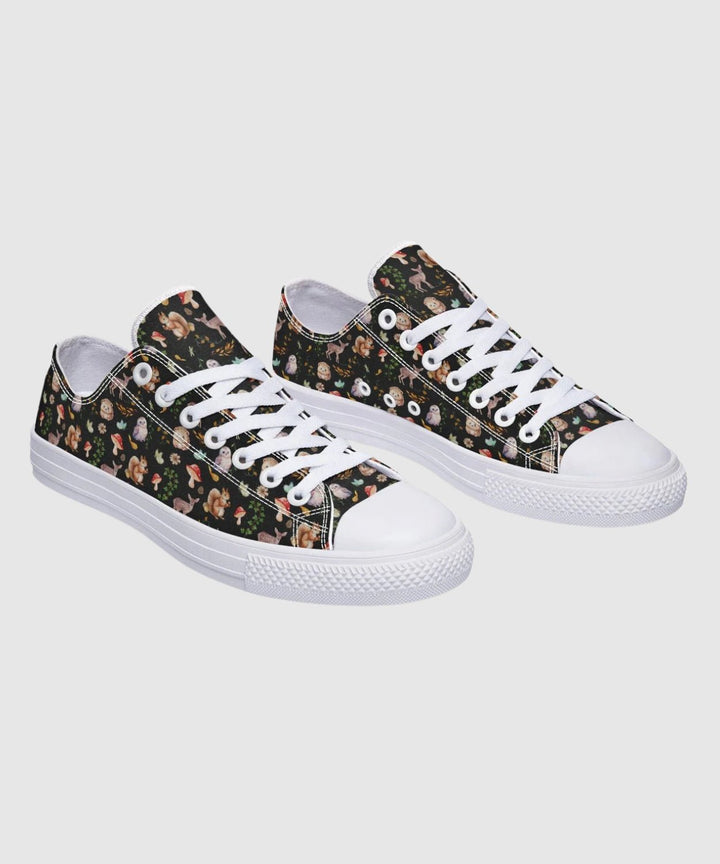 Fall Forest Friends Low Tops - The Pagan Grimoire