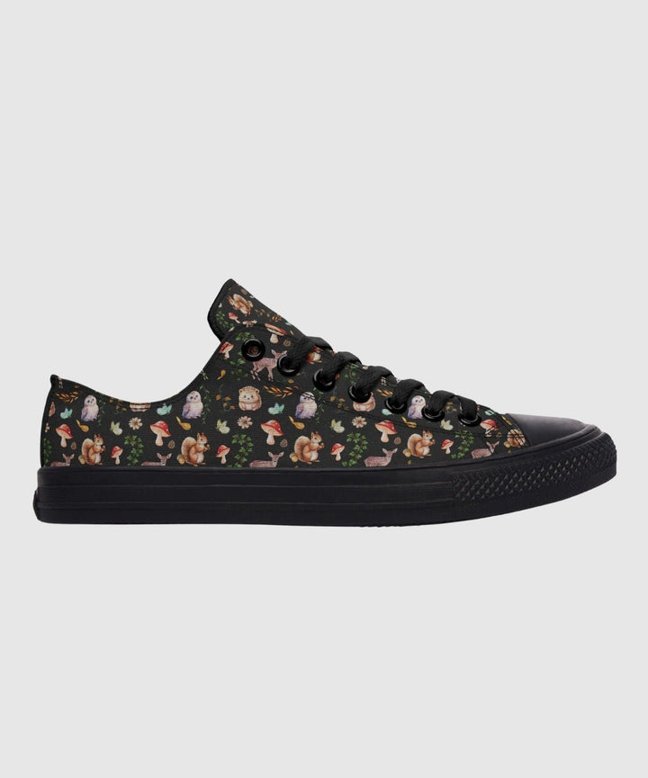 Fall Forest Friends Low Tops - The Pagan Grimoire