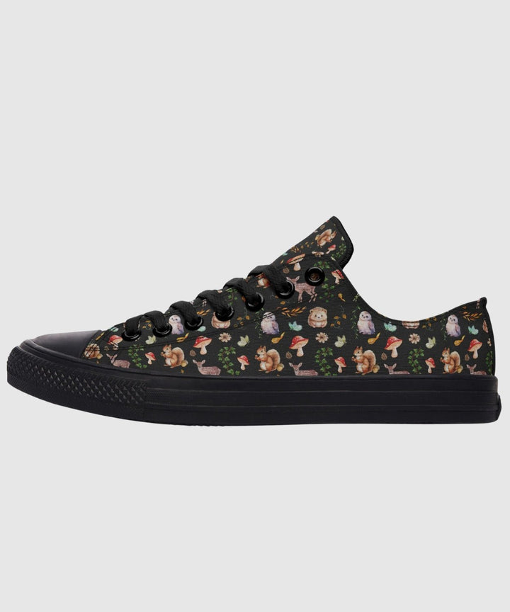 Fall Forest Friends Low Tops - The Pagan Grimoire