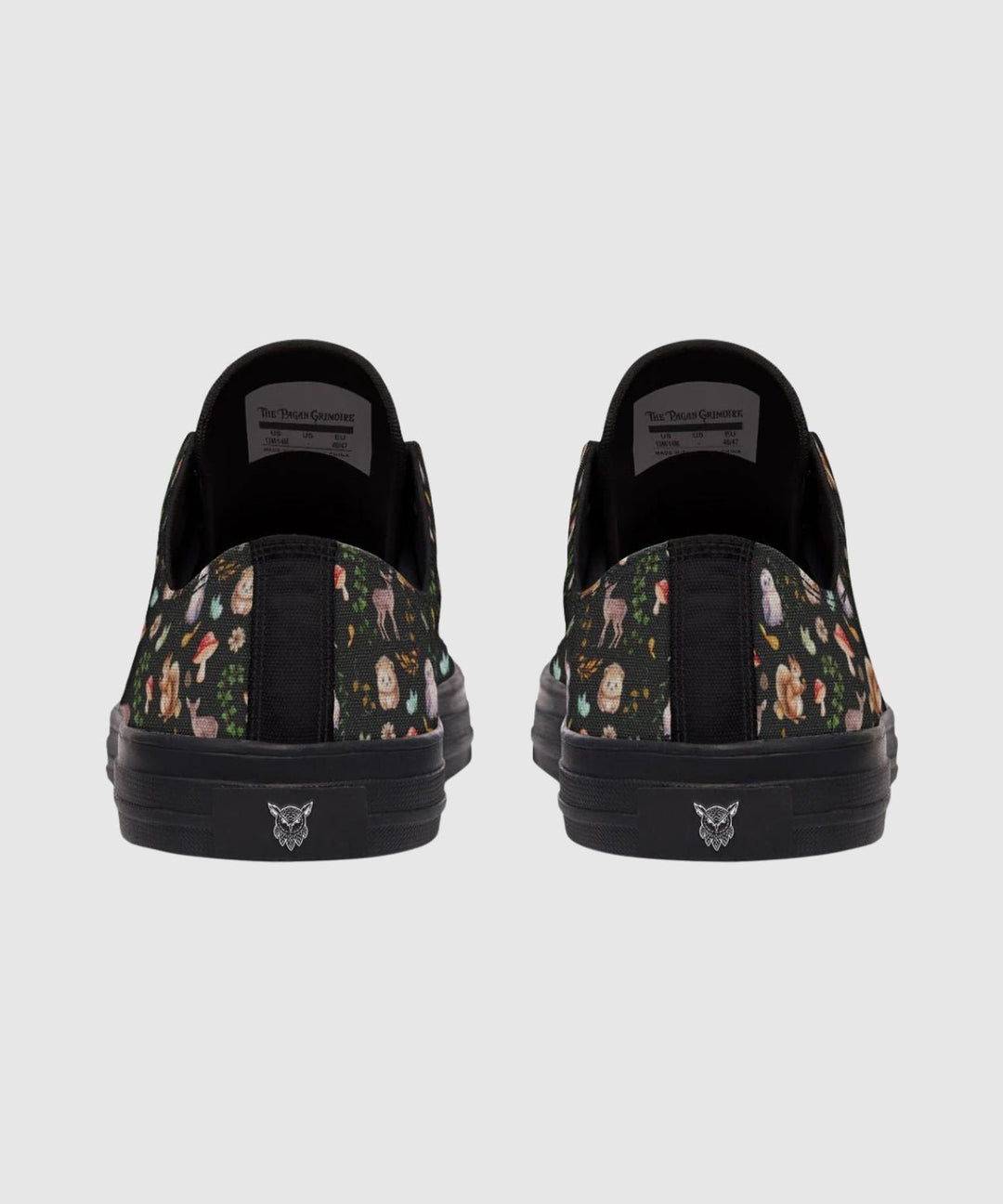 Fall Forest Friends Low Tops - The Pagan Grimoire