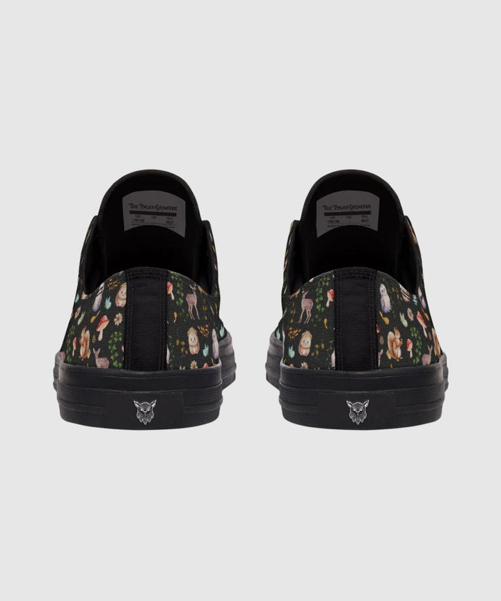 Fall Forest Friends Low Tops - The Pagan Grimoire