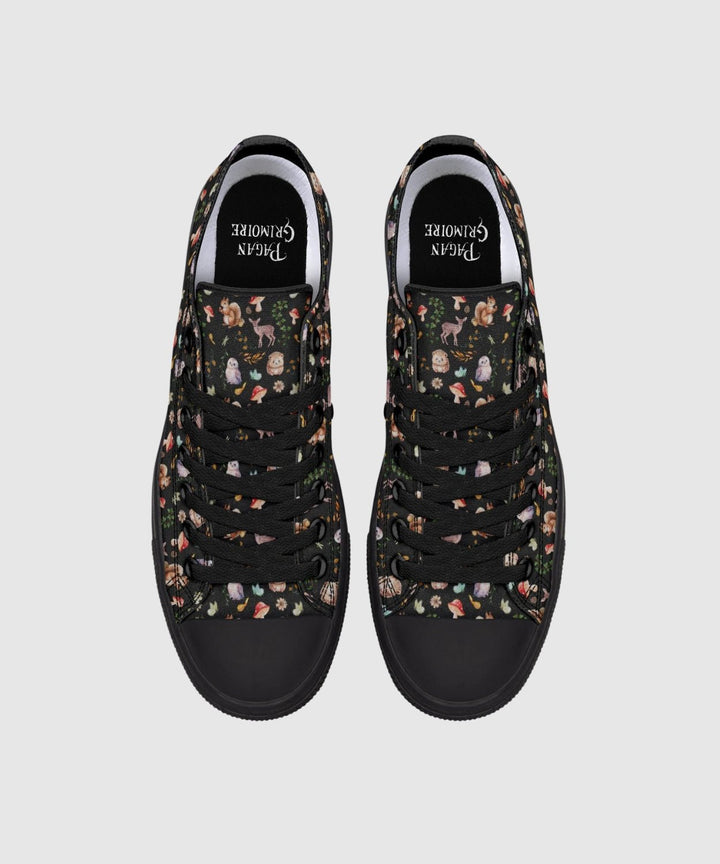 Fall Forest Friends Low Tops - The Pagan Grimoire