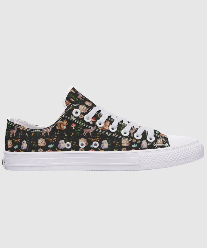 Fall Forest Friends Low Tops - The Pagan Grimoire