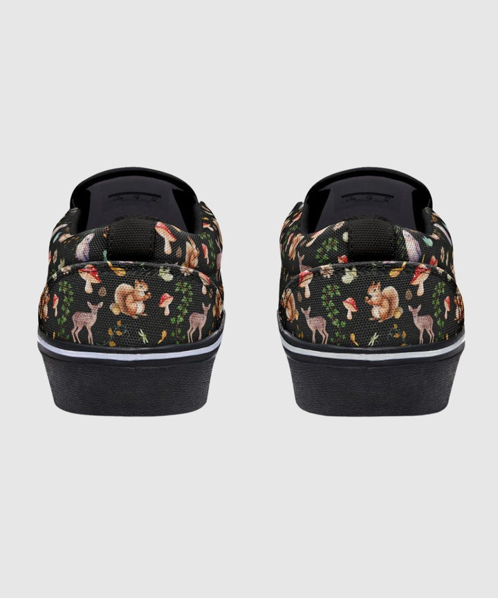 Fall Forest Friends Slip - On Shoes - The Pagan Grimoire