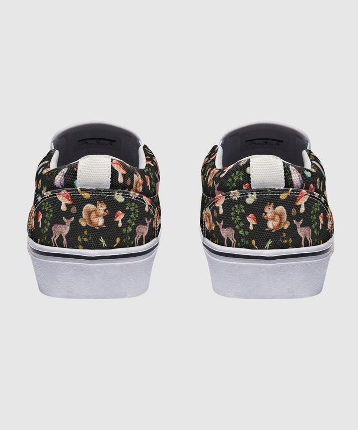Fall Forest Friends Slip - On Shoes - The Pagan Grimoire