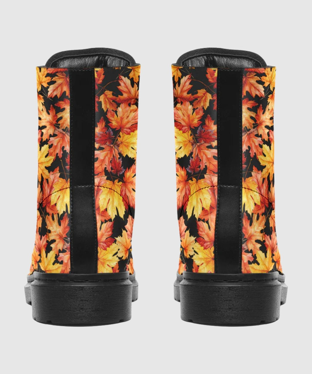 Fall Leaves Combat Boots - The Pagan Grimoire