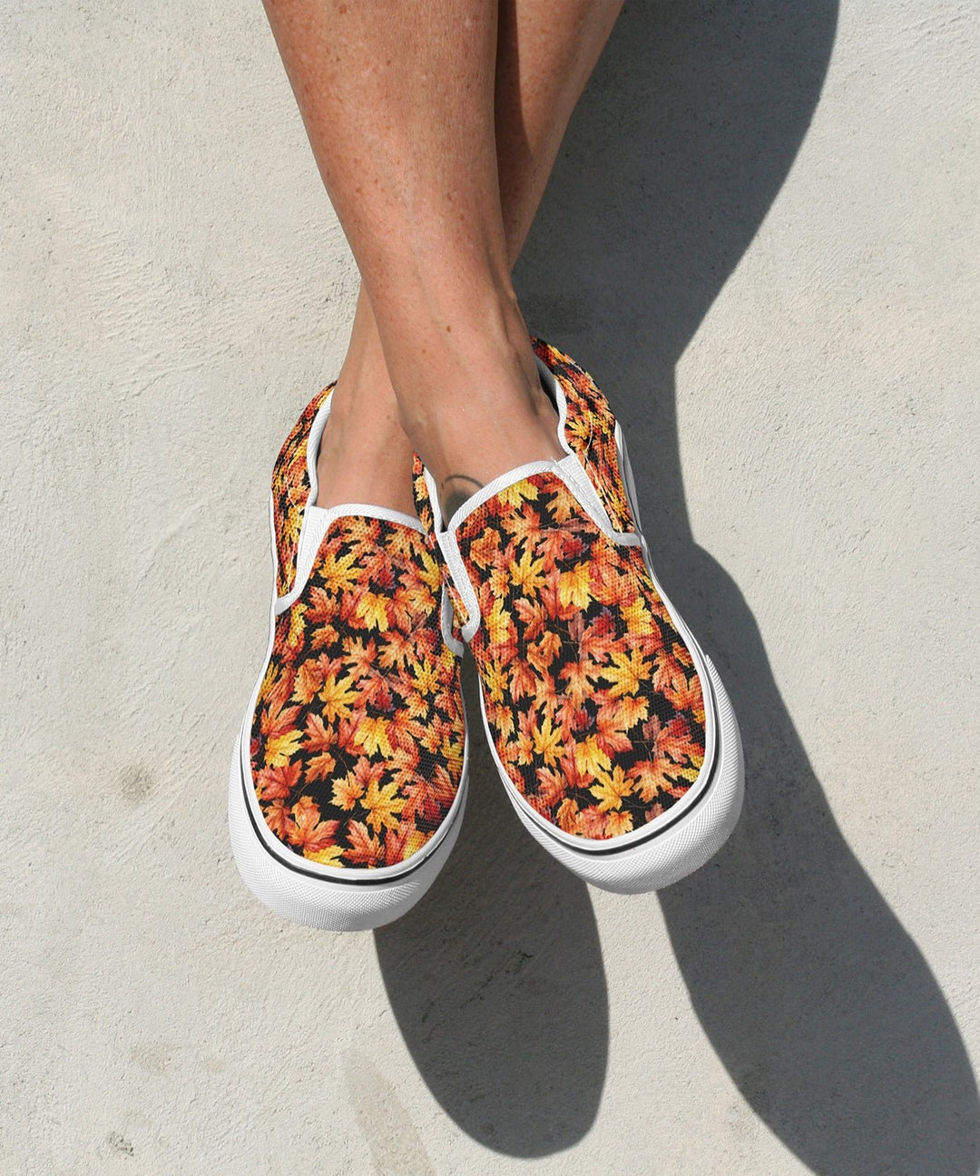Fall Leaves Slip Ons - The Pagan Grimoire