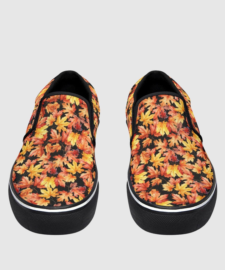 Fall Leaves Slip Ons - The Pagan Grimoire