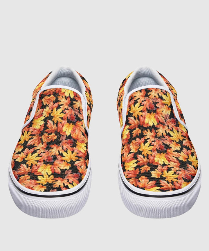 Fall Leaves Slip Ons - The Pagan Grimoire