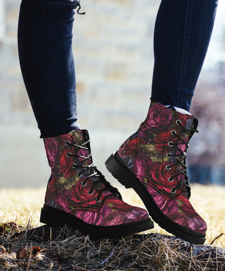 Floral Romantasy Boots - The Pagan Grimoire