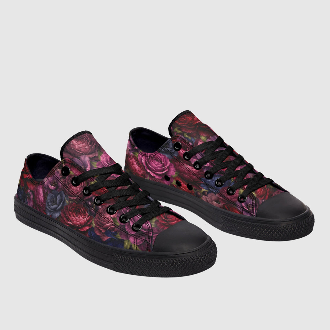 Floral Romantasy Low Tops - The Pagan Grimoire