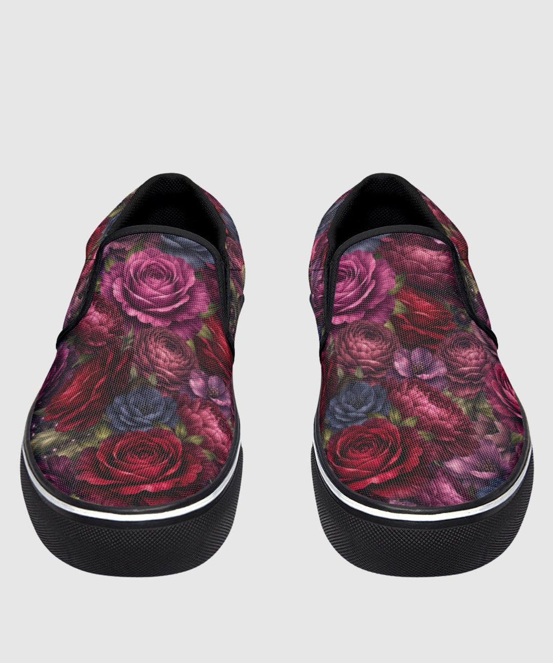 Floral Romantasy Slip On Shoes - The Pagan Grimoire