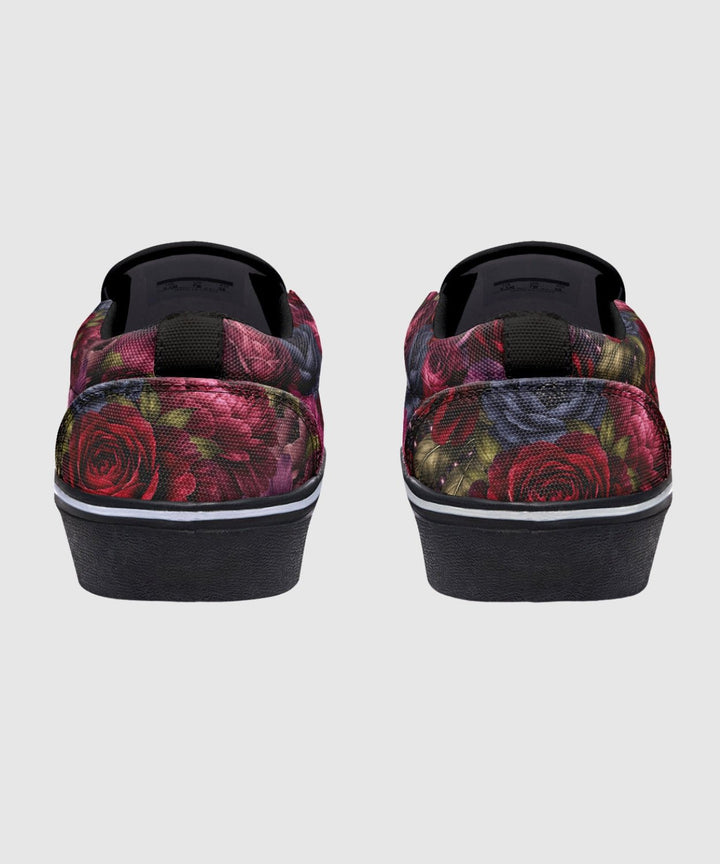 Floral Romantasy Slip On Shoes - The Pagan Grimoire