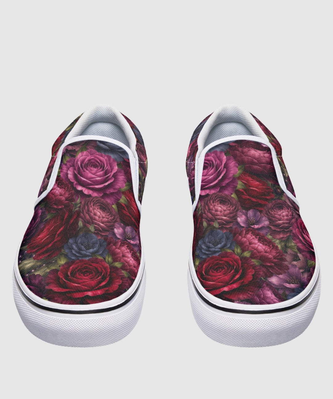 Floral Romantasy Slip On Shoes - The Pagan Grimoire