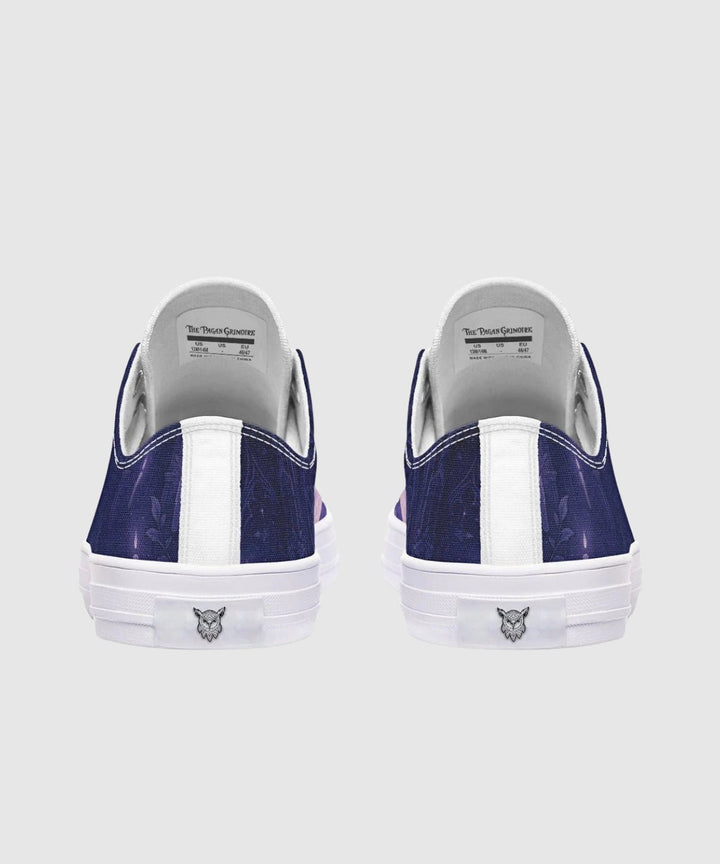 Full Moon Cathedral Low Tops - The Pagan Grimoire