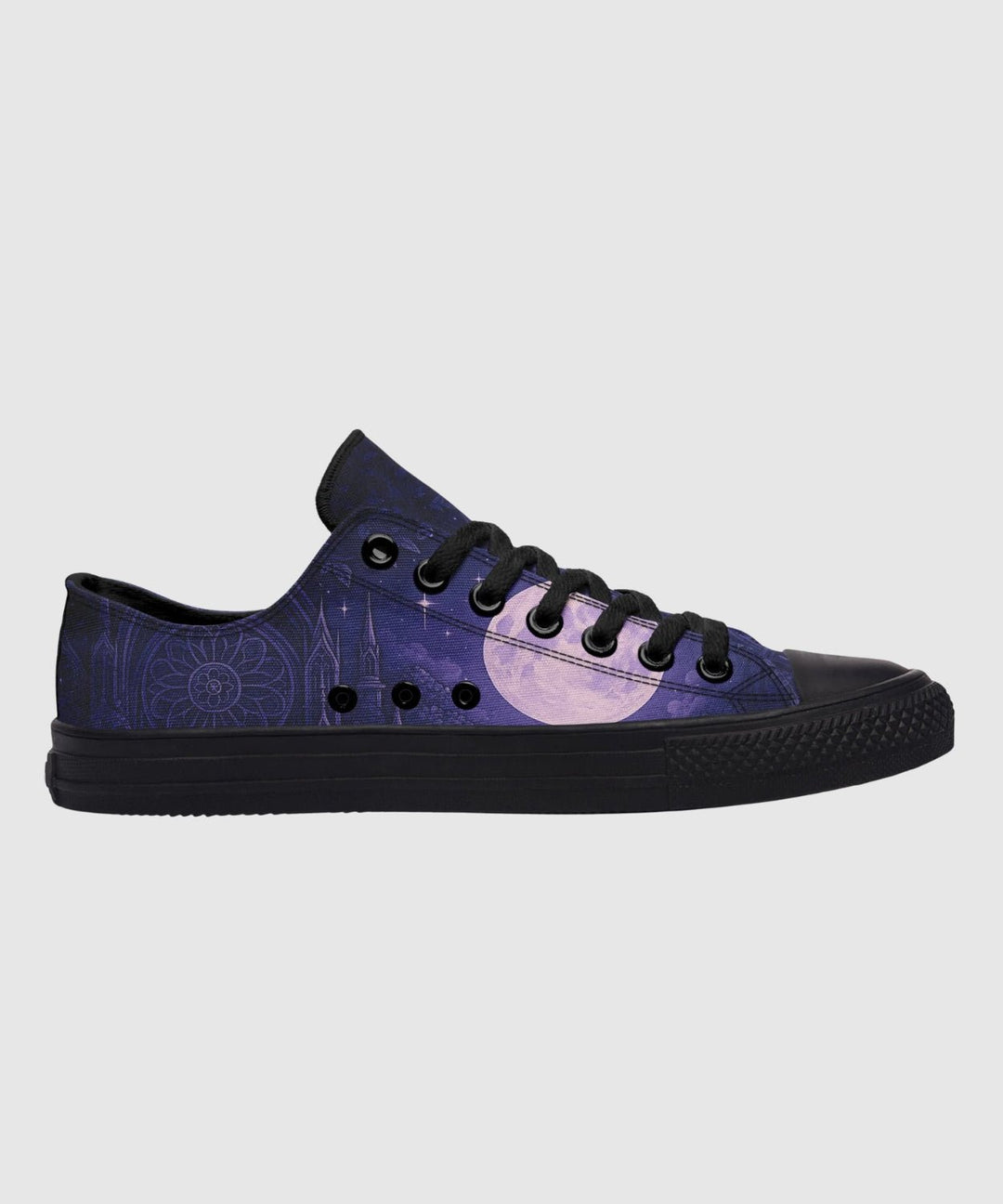 Full Moon Cathedral Low Tops - The Pagan Grimoire
