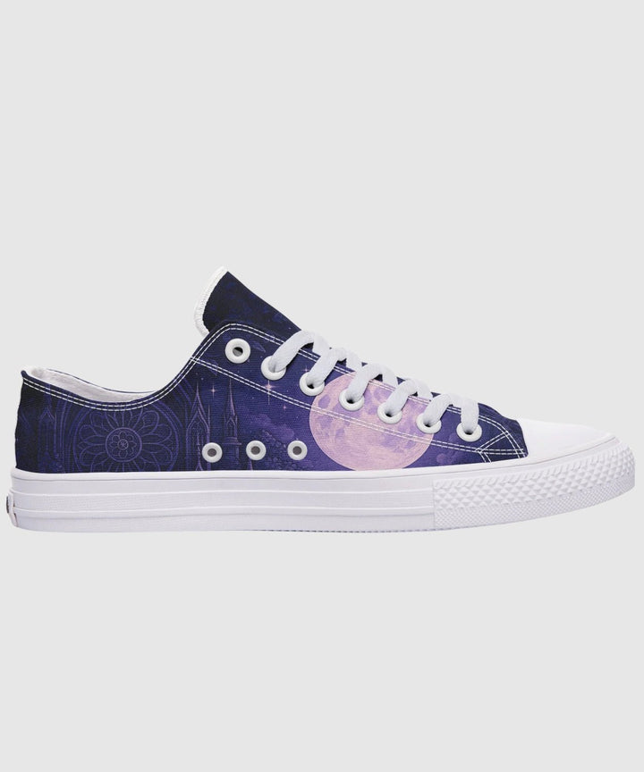 Full Moon Cathedral Low Tops - The Pagan Grimoire