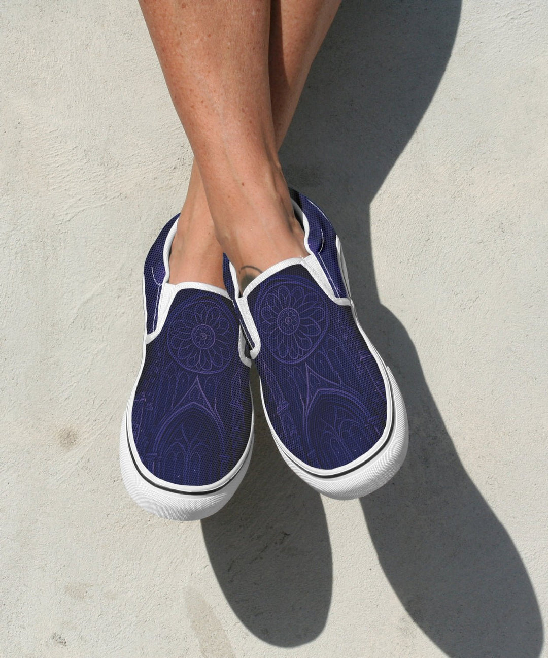Full Moon Cathedral Slip - On Shoes - The Pagan Grimoire