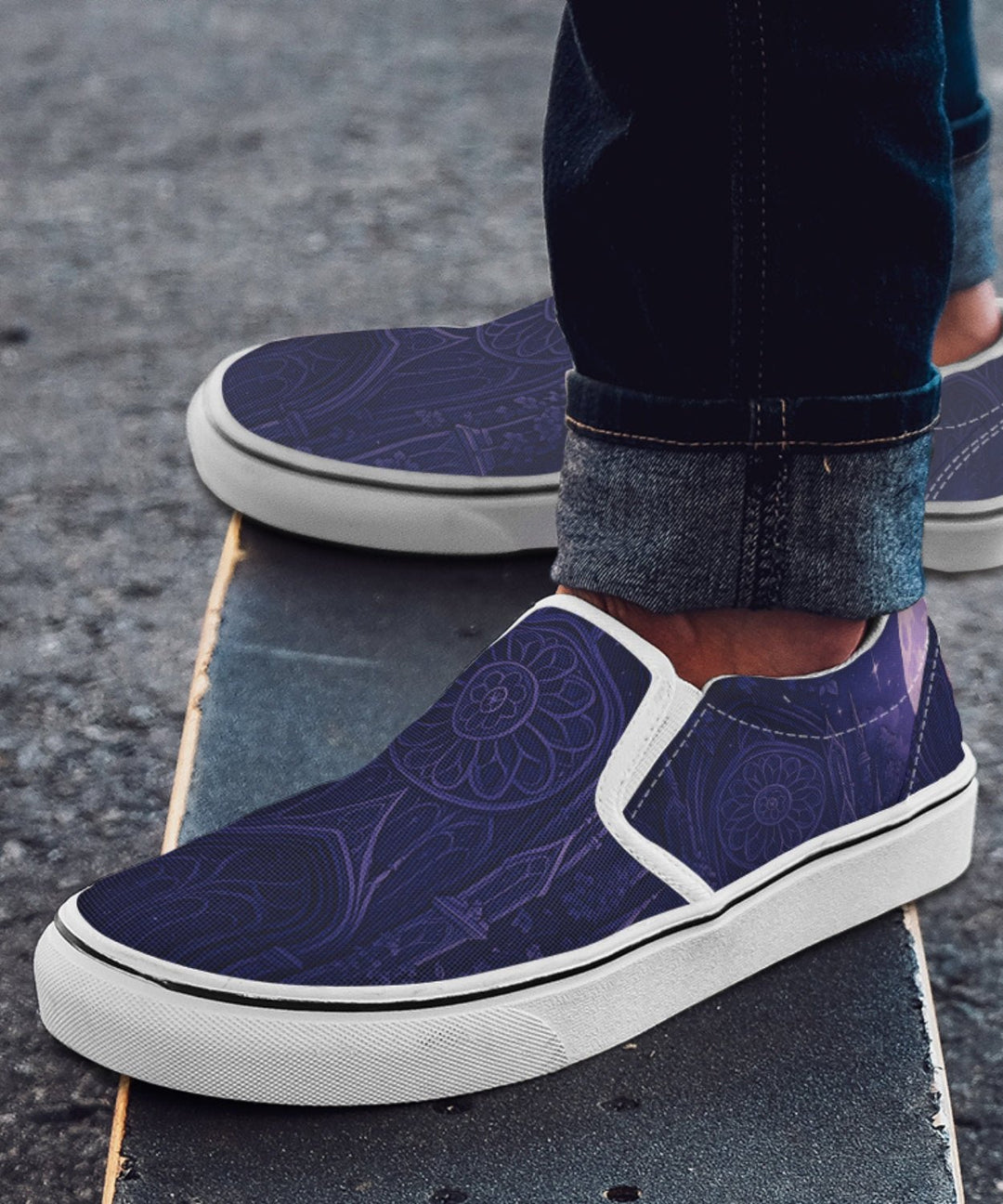 Full Moon Cathedral Slip - On Shoes - The Pagan Grimoire