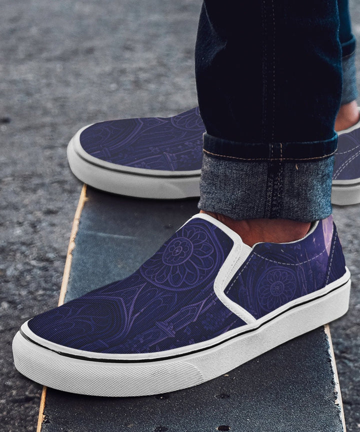 Full Moon Cathedral Slip - On Shoes - The Pagan Grimoire