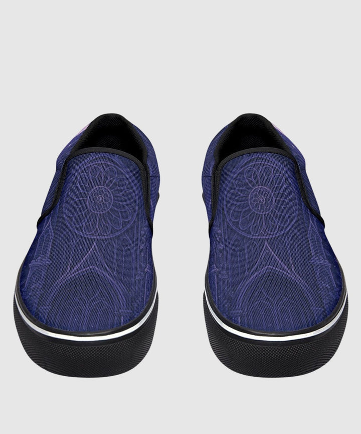 Full Moon Cathedral Slip - On Shoes - The Pagan Grimoire