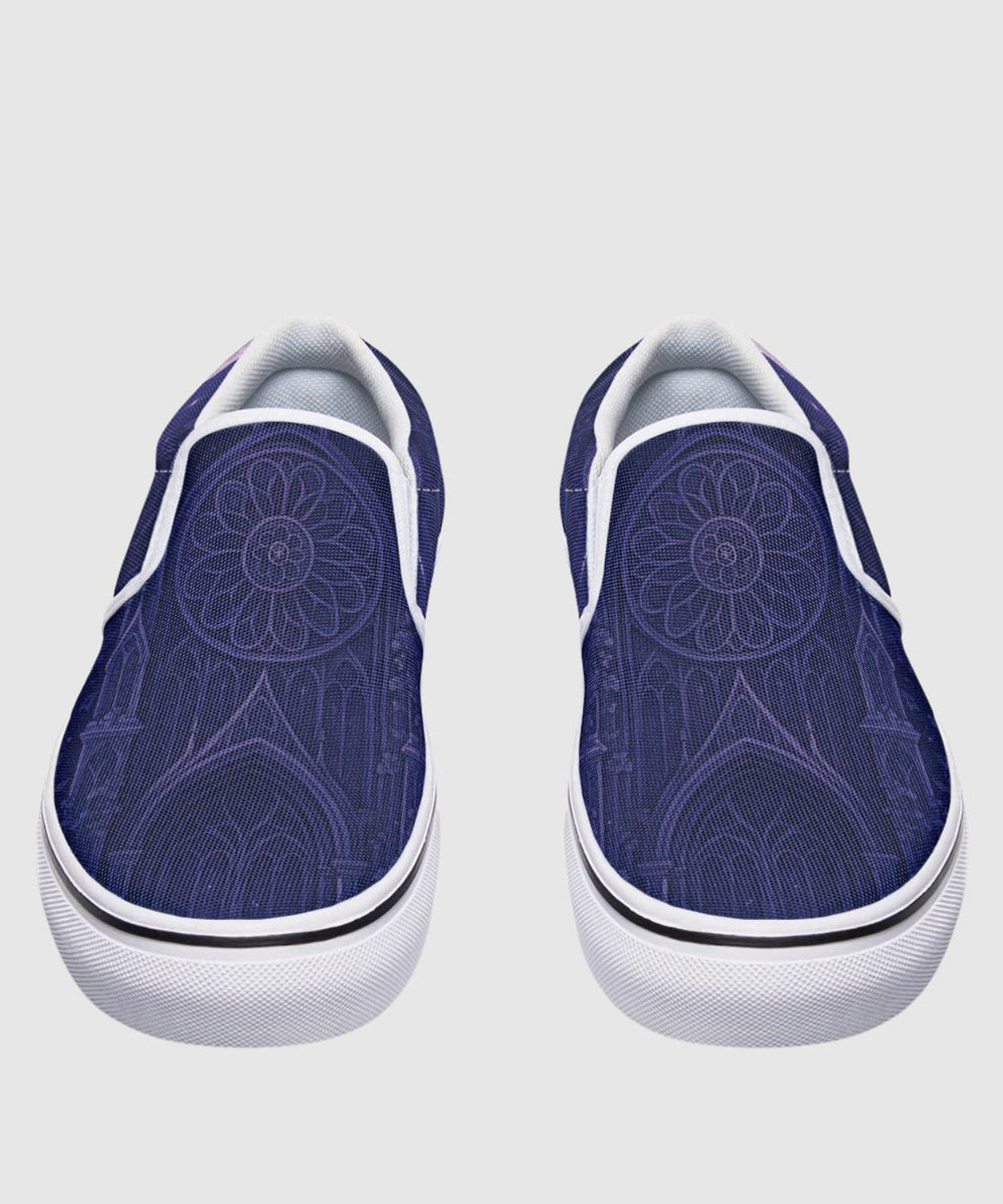 Full Moon Cathedral Slip - On Shoes - The Pagan Grimoire
