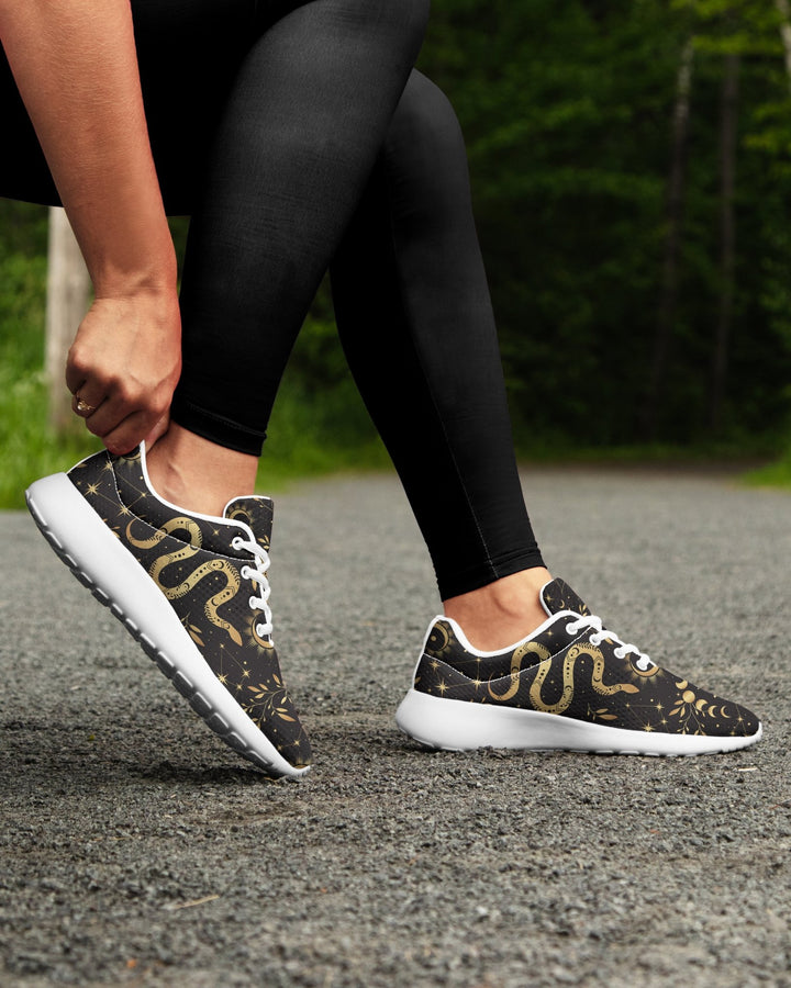 Boho Golden Snakes Sneakers - The Pagan Grimoire