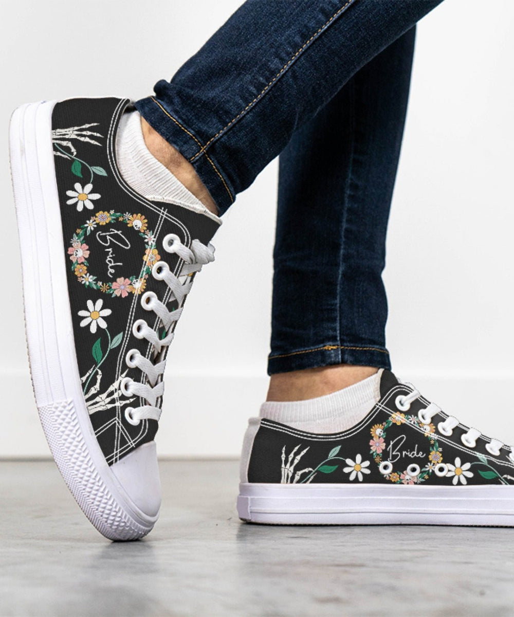 Goth Boho Bride Low Tops - The Pagan Grimoire