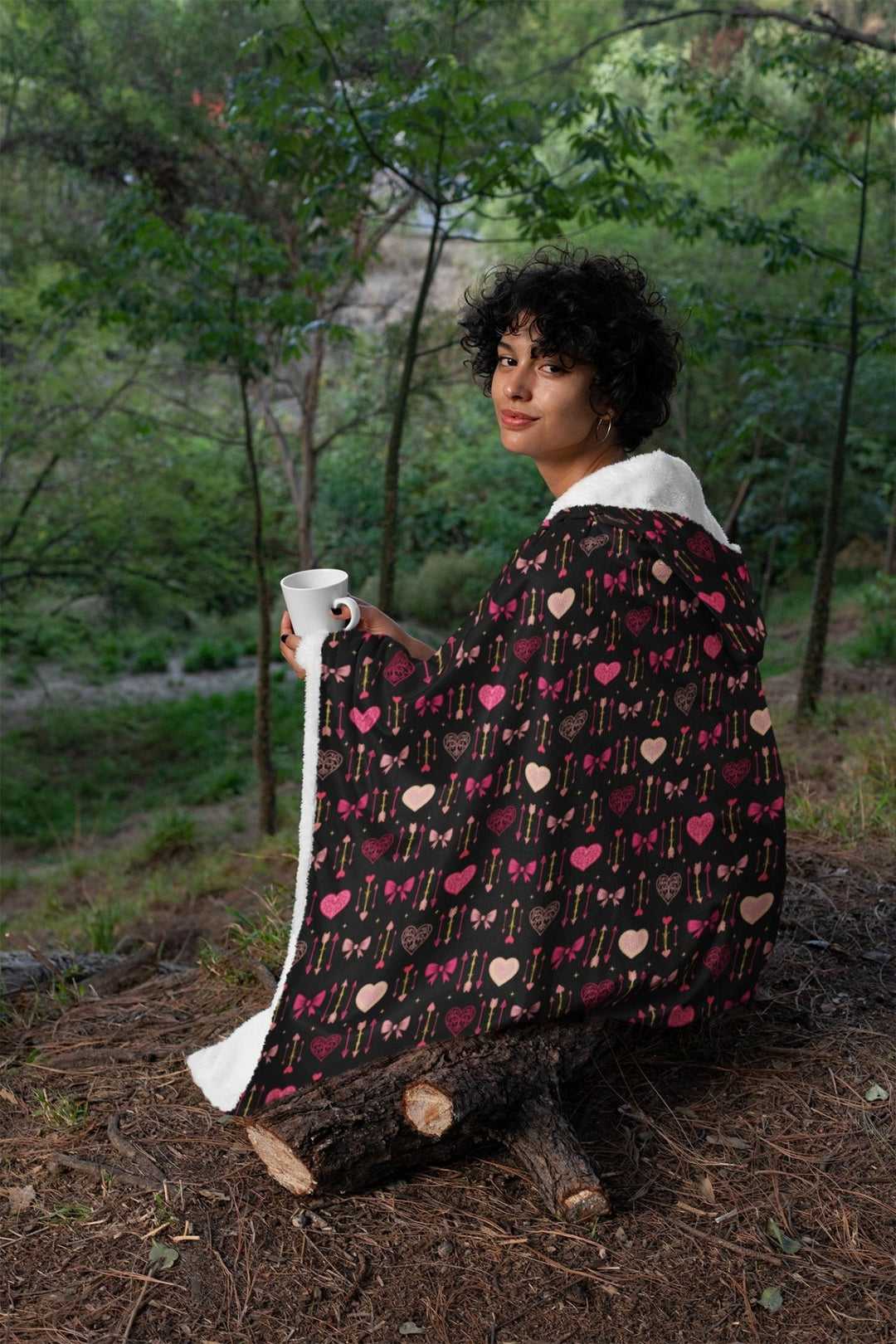 Goth Cupid Hooded Blanket - The Pagan Grimoire