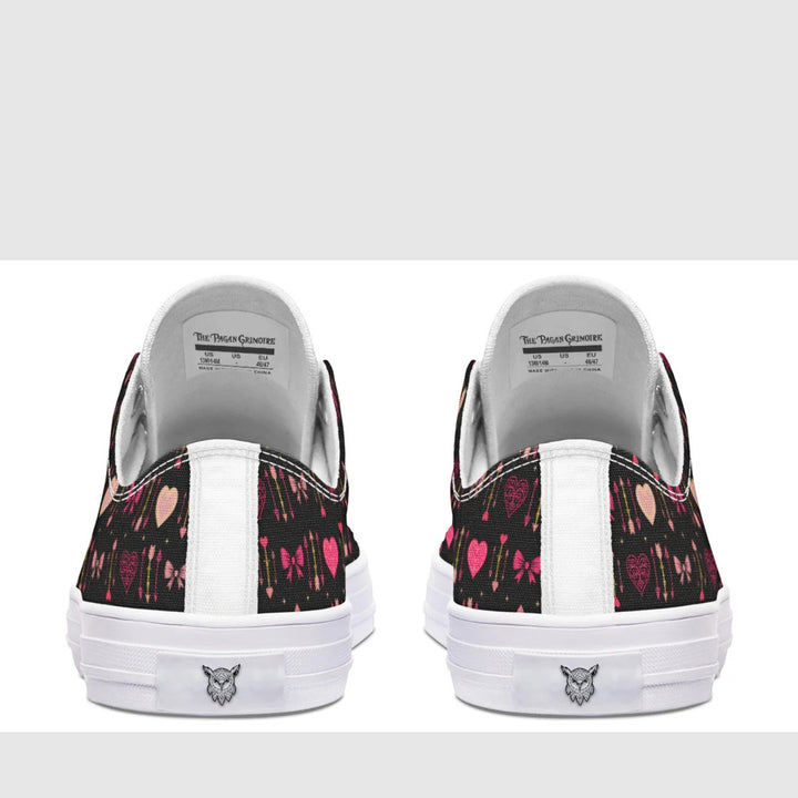 Goth Cupid Low Tops - The Pagan Grimoire