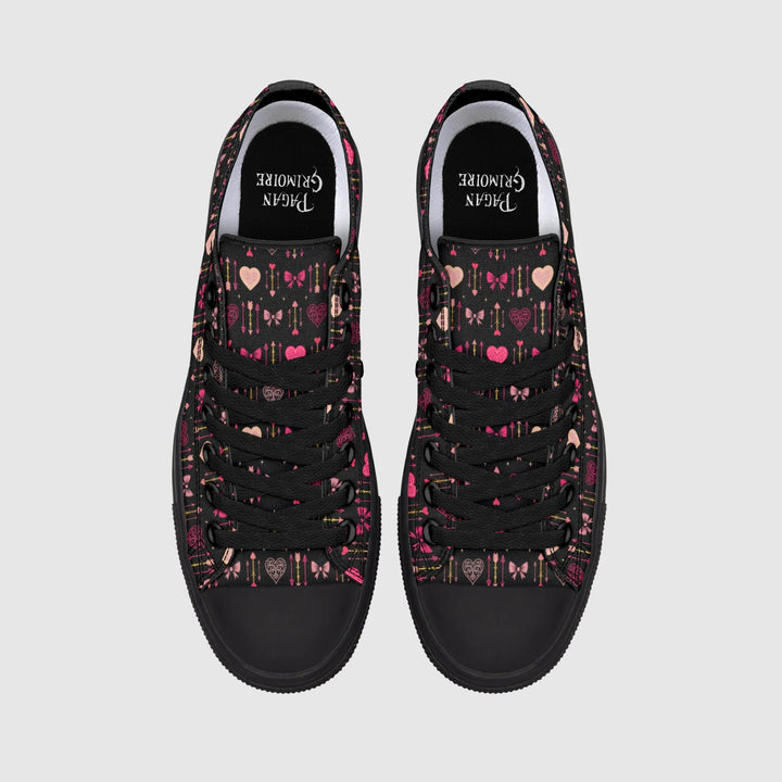 Goth Cupid Low Tops - The Pagan Grimoire