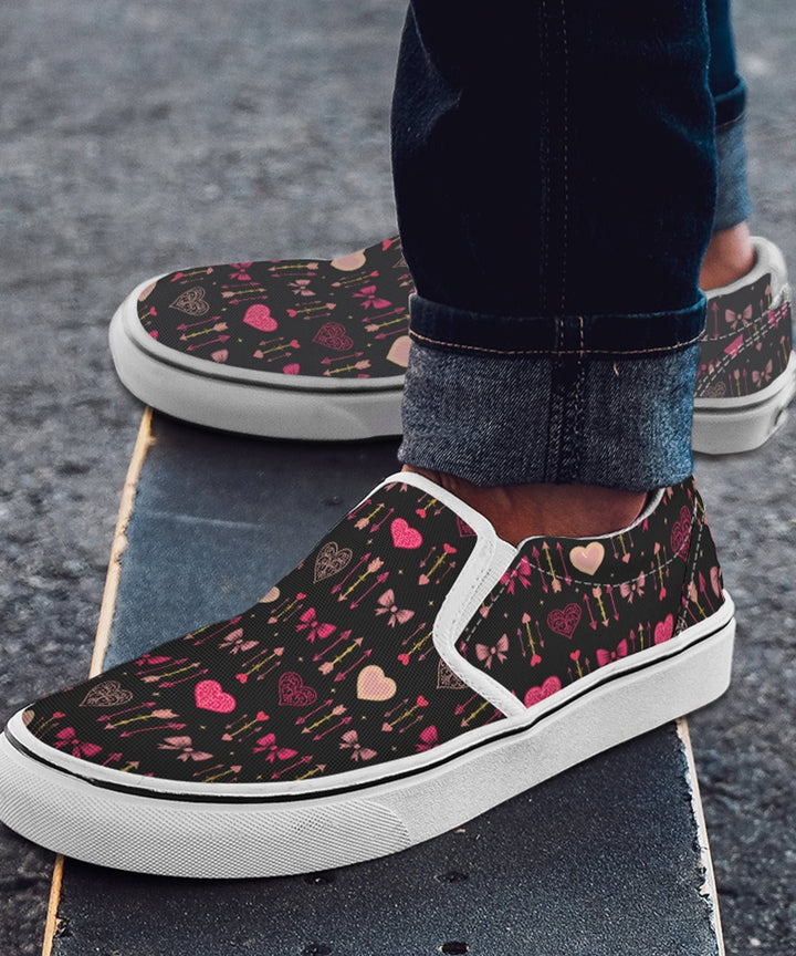 Goth Cupid Slip - On Shoes - The Pagan Grimoire