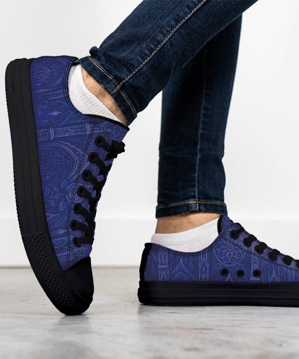 Gothic Cathedral Low Tops - The Pagan Grimoire
