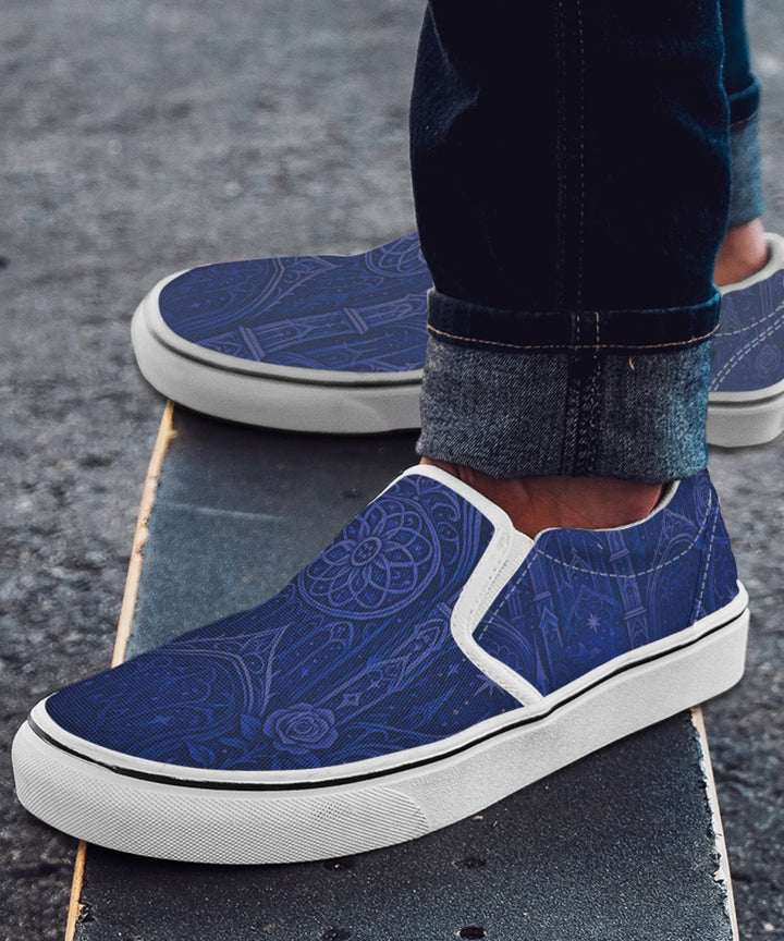 Gothic Cathedral Slip - On Shoes - The Pagan Grimoire