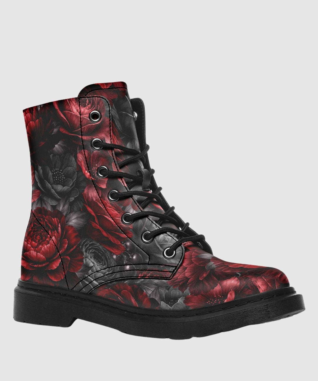 Gothic Floral Romantasy Boots - The Pagan Grimoire