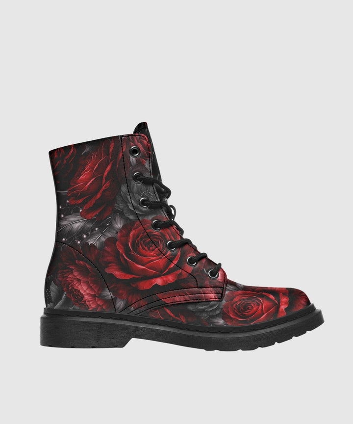 Gothic Floral Romantasy Boots - The Pagan Grimoire