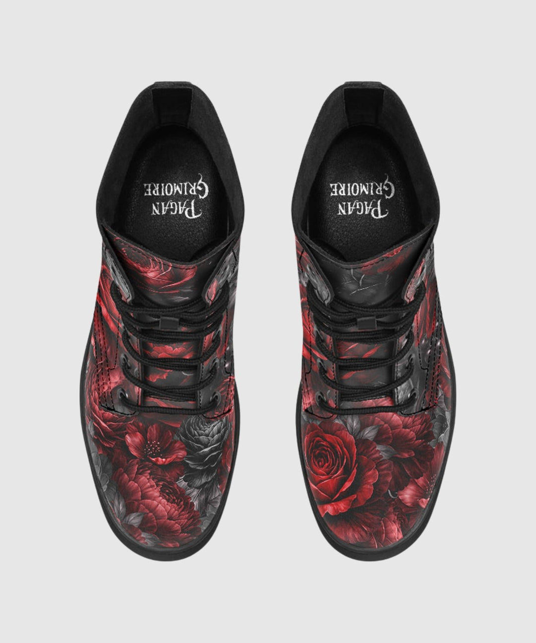 Gothic Floral Romantasy Boots - The Pagan Grimoire