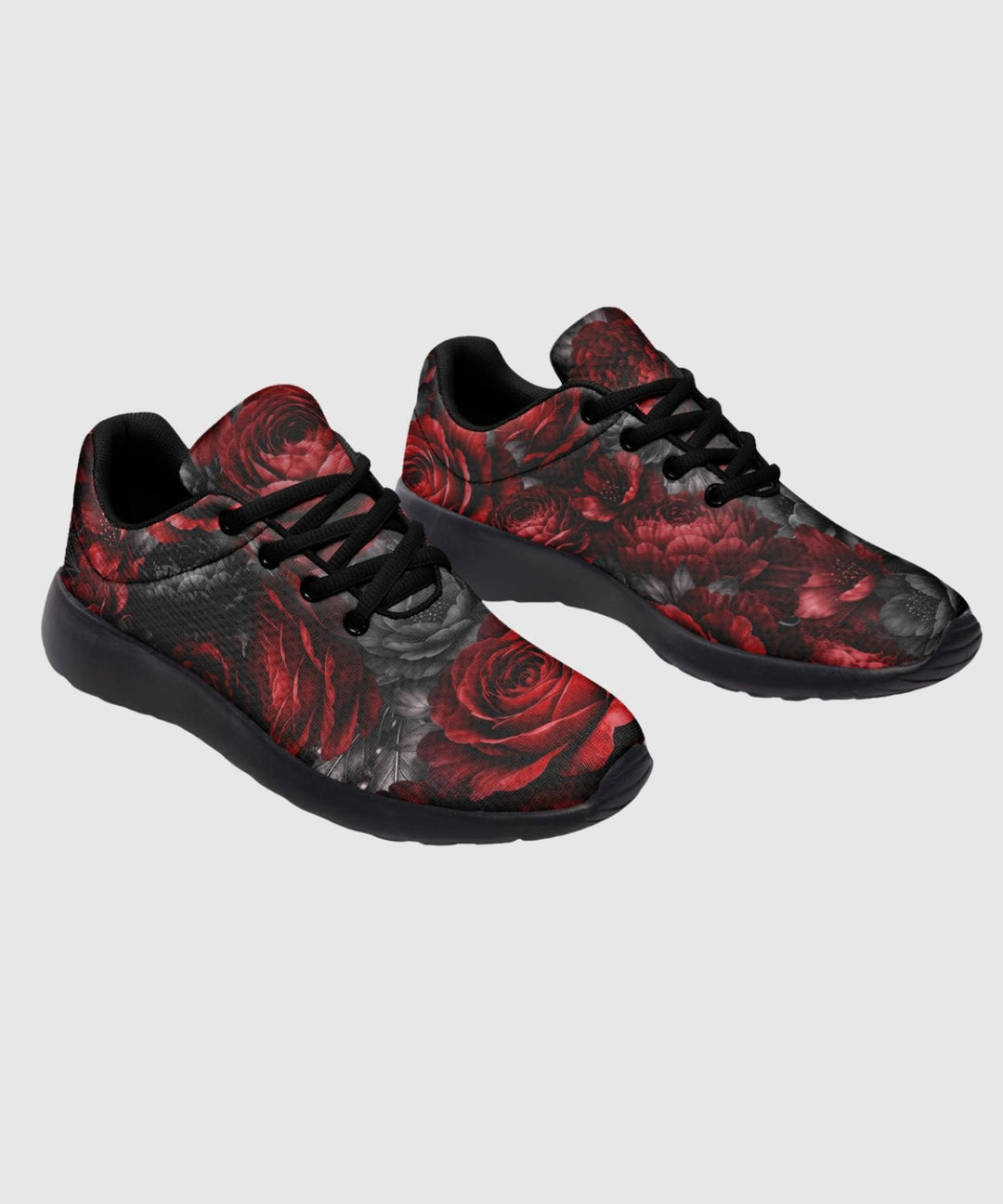 Gothic Floral Romantasy Sneakers - The Pagan Grimoire