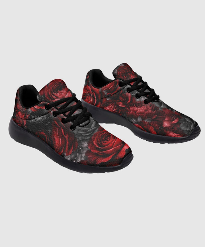 Gothic Floral Romantasy Sneakers - The Pagan Grimoire