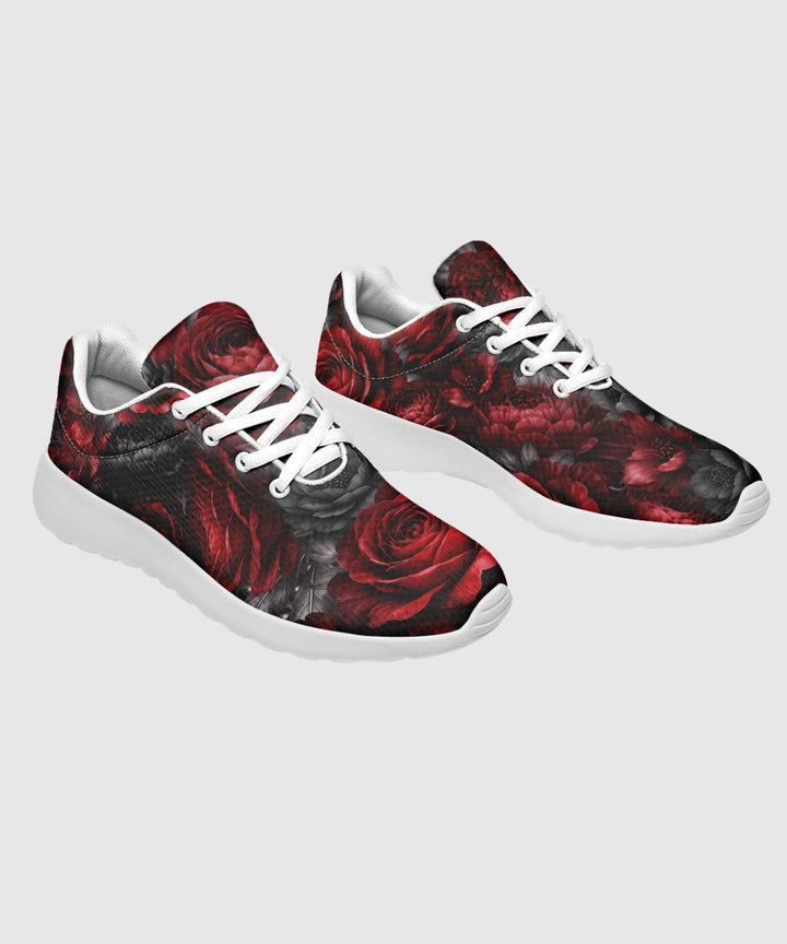 Gothic Floral Romantasy Sneakers - The Pagan Grimoire