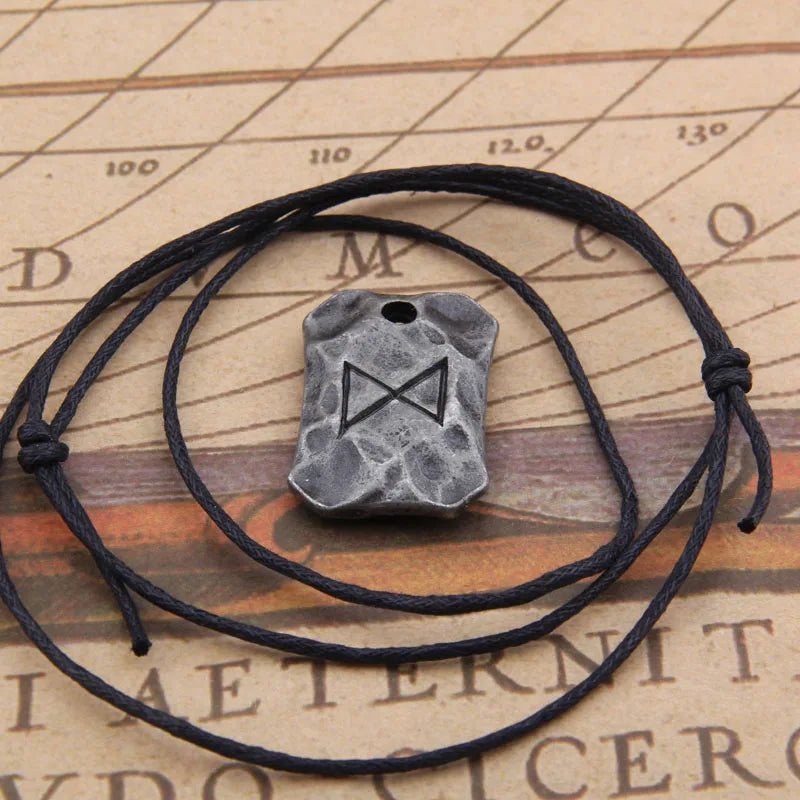 Dagaz Rune Necklace (Norse Transformation Symbol Pendant) - The Pagan Grimoire
