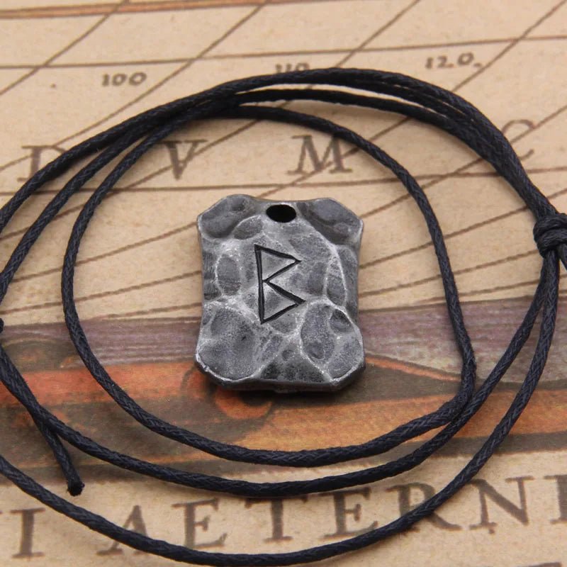 Berkana Rune Necklace (Norse Growth Symbol Pendant) - The Pagan Grimoire