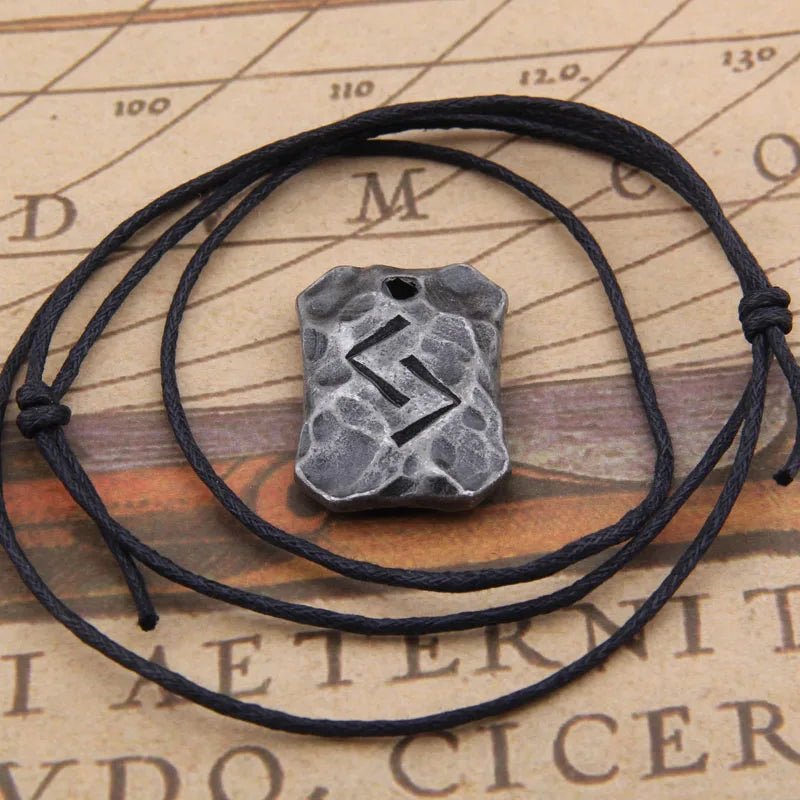 Jera Rune Necklace (Norse Harvest Symbol Pendant) - The Pagan Grimoire