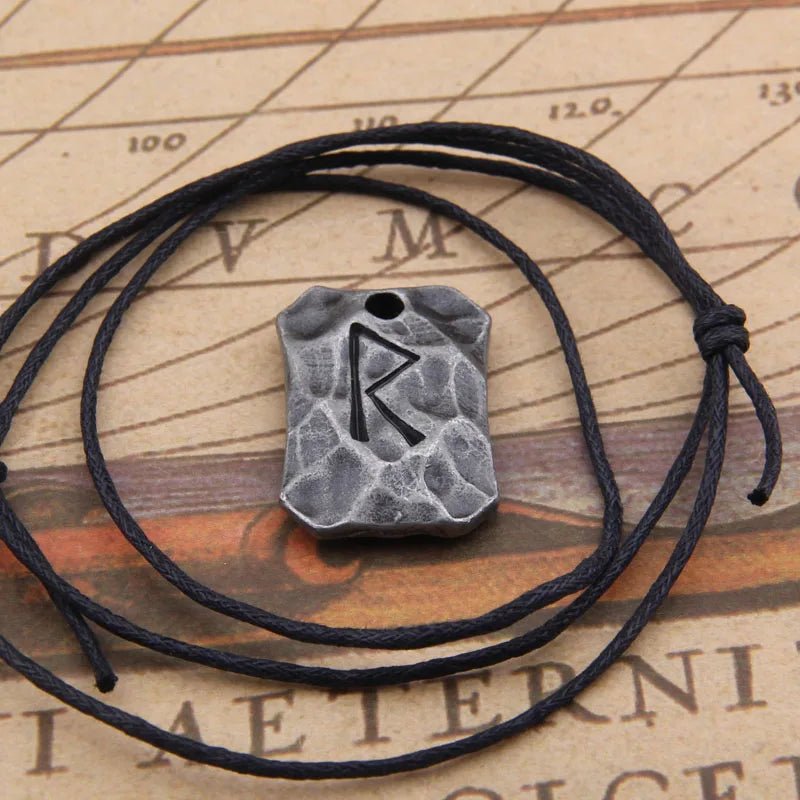 Raido Rune Necklace (Norse Journey Symbol Pendant) - The Pagan Grimoire