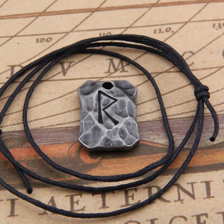 Raido Rune Necklace (Norse Journey Symbol Pendant) - The Pagan Grimoire