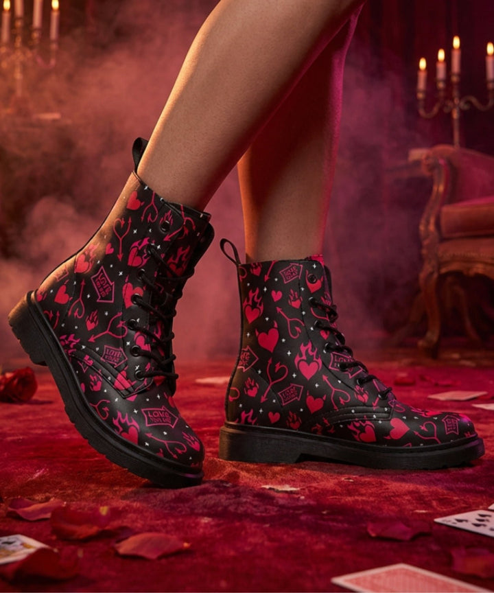 Hellfire Valentine Boots - The Pagan Grimoire