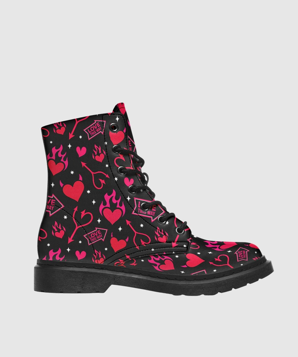 Hellfire Valentine Boots - The Pagan Grimoire